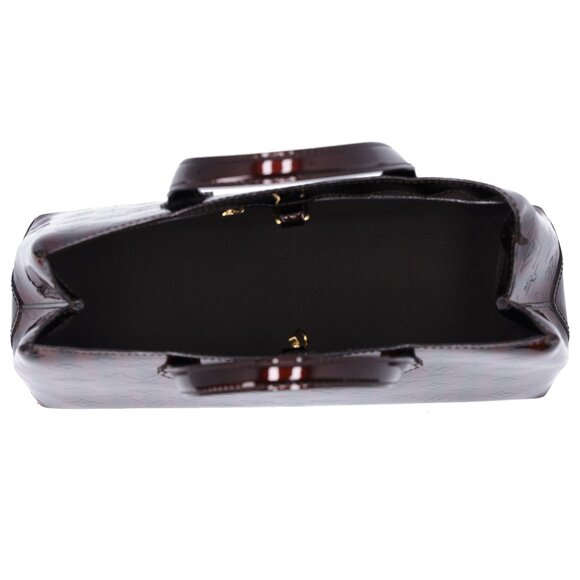 Louis Vuitton Vernis Rayures Wilshire PM Amarante Stripe Patent Leather - Picture 6 of 10